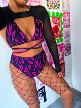 Black Fishnet Cycle Shorts(Wide Net)