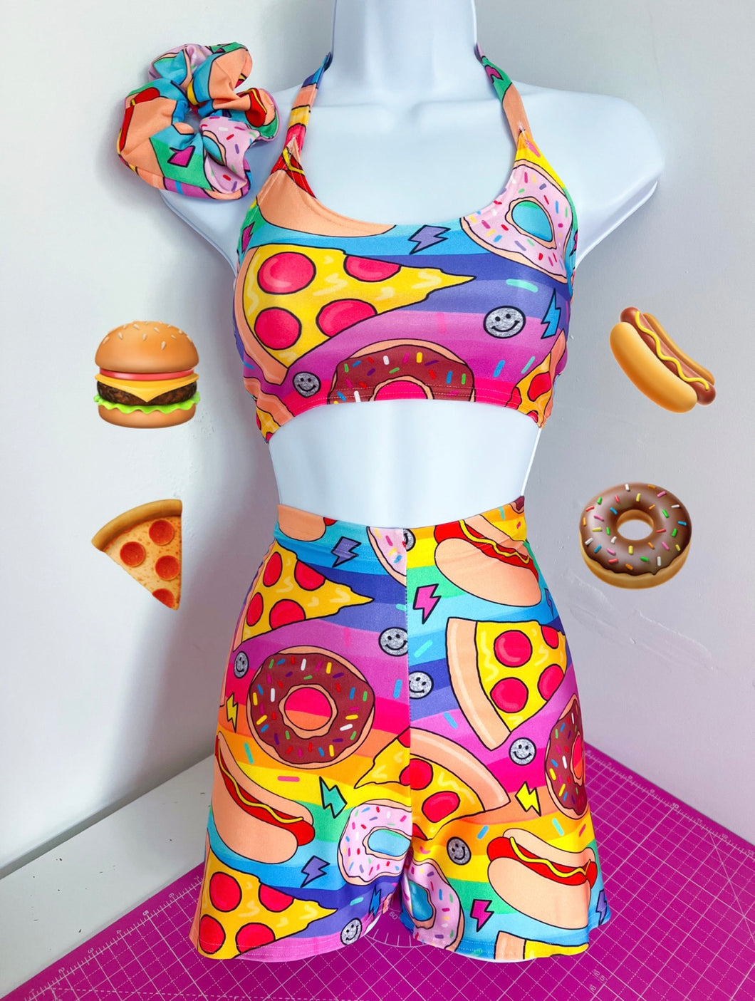 Junk Food 3 Piece Shorts Set