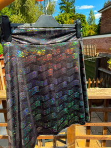 Black Crystal Wave Tennis Skort UK M/L(16) SALE