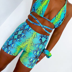 Sea Snake Mini Shorts