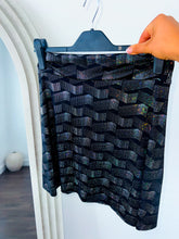 Black Crystal Wave Tennis Skort UK M/L(16) SALE