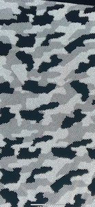 a black and white camouflage print fabric