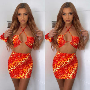 Cheetah Fire Skirt
