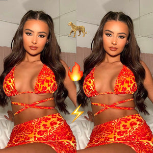 Cheetah Fire Bra