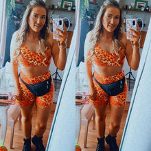 Cheetah Fire Mini Shorts